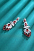 S925 silver cultured red sapphire earrings W 10.23ct