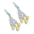 S925 silver yellow water drop anti-piercing earrings A 24.8ct