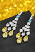 S925 silver yellow water drop anti-piercing earrings A 24.8ct