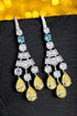 S925 silver yellow water drop anti-piercing earrings A 24.8ct