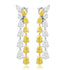 S925 silver, yellow, white, and sparkling diamond zircon water drop bracelet W (PPSE205Y)