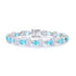 S925 silver cultured Paraiba bracelet