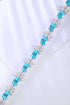 S925 silver cultured Paraiba bracelet