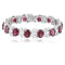 S925 silver natural garnet bracelet 21.8ct
