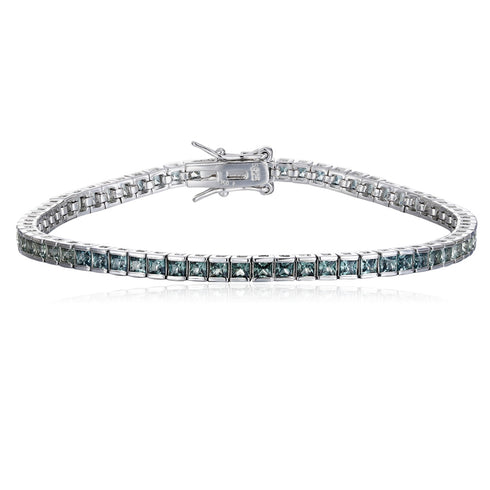 S925 silver colored sapphire bracelet (CH03103-8)
