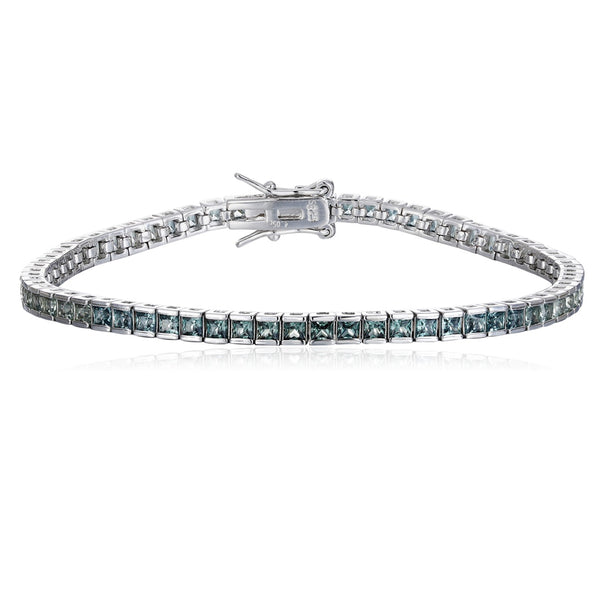 S925 silver colored sapphire bracelet (CH03103-8)