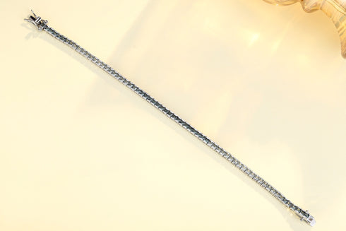 S925 silver colored sapphire bracelet (CH03103-8)