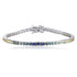 S925 silver cultured colored sapphire bracelet (CH03103-4)