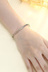 S925 silver cultured colored sapphire bracelet (CH03103-4)