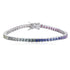 S925 silver cultured colored sapphire bracelet (CH03103-2)