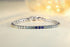 S925 silver cultured colored sapphire bracelet (CH03102-7)