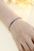 S925 silver cultured colored sapphire bracelet (CH03102-7)