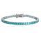 S925 silver culured colored sapphire bracelet (Ch03105-10)