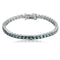 S925 silver cultured colored sapphire bracelet (CH03105-8)