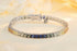 S925 silver cultured colored sapphire bracelet (CH03105-4)