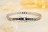 S925 silver cultured colored sapphire bracelet (CH03105-4)