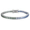 S925 silver cultured colored sapphire bracelet (CH03105-2)