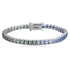 S925 silver cultured colored sapphire bracelet (CH03105-2)