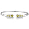 S925 silver cultured colored sapphire bracelet A (B20375)