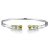 S925 silver cultured colored sapphire bracelet A (B20375)