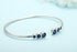 S925 silver cultured colored sapphire bracelet A (B20375)
