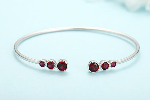 S925 silver cultured colroed bracelet A (B20375)