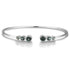 S925 silver cultured colored sapphire bracelet A (B20375)