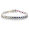S925 Silver Cultured Sapphire Bracelet A (B20334)