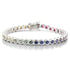S925 Silver Cultured Sapphire Bracelet A (B20334)