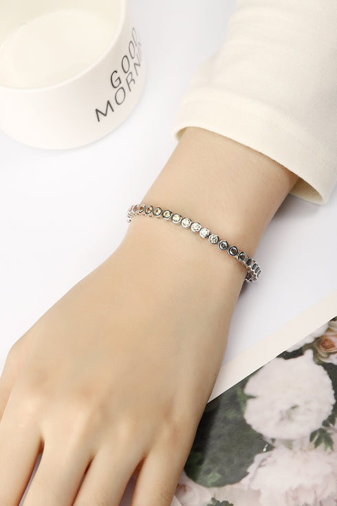 S925 Silver Cultured Sapphire Bracelet A (B20334)