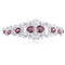 S925 silver natural garnet bracelet W (JL128Y)
