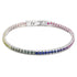S925 silver cultured colored sapphire bracelet A (CH03103-1)