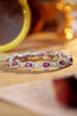 S925 SIlver natural garnet bracelet W (JL081Y)