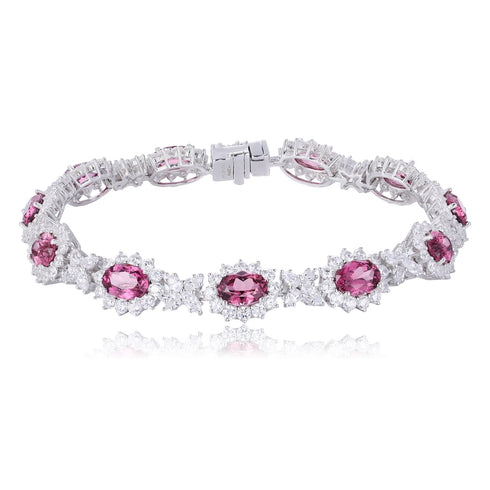 S925 SIlver natural garnet bracelet W (JL081Y)