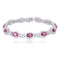 S925 SIlver natural garnet bracelet W (JL081Y)