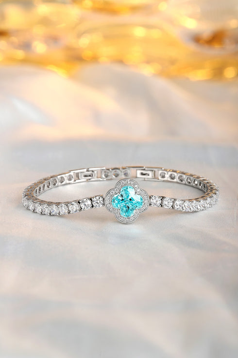 S925 silver cultured Paraiba bracelet W (JL185Y)