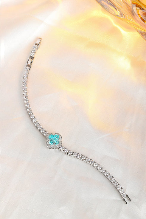 S925 silver cultured Paraiba bracelet W (JL185Y)