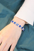 S925 silver cultured cobalt spinel bracelet W (JL193Y)