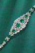 S925 Silver Cultured Emerald Bracelet W (JSEGL128Y)