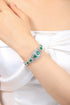S925 Silver Cultured Emerald Bracelet W (JSEGL128Y)