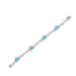 S925 sterling silver cultured Paraiba bracelet W (JL124Y)