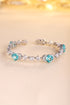 S925 sterling silver cultured Paraiba bracelet W (JL124Y)