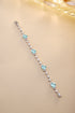 S925 sterling silver cultured Paraiba bracelet W (JL124Y)