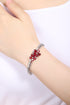 S925 silver cultured ruby bracelet W (PRURL181Y)