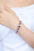 S925 silver cultured ruby bracelet W (JRURL132Y)