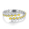 S925 silver, yellow, white, and sparkling diamond (PPSB018Y)
