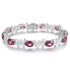 S925 Silver Natural Garnet Bracelet A (JL107Y)