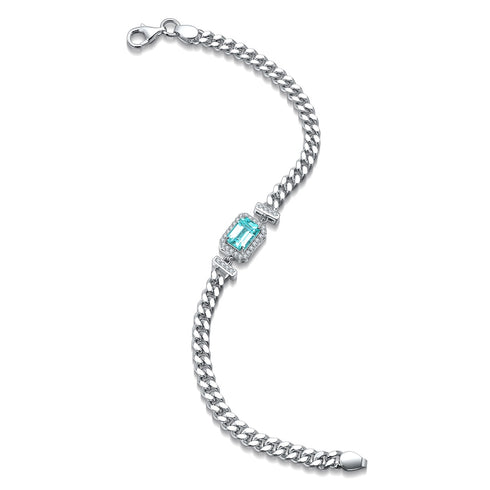 S925 silver cultured Paraiba bracelet W (JL2053Y)