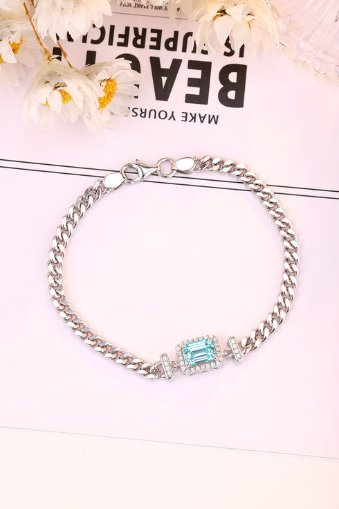 S925 silver cultured Paraiba bracelet W (JL2053Y)