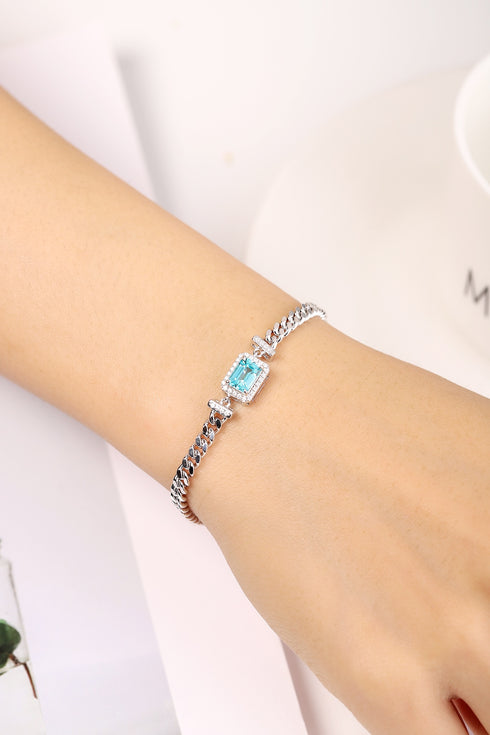 S925 silver cultured Paraiba bracelet W (JL2053Y)